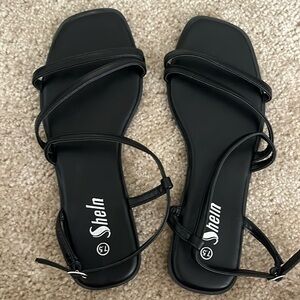 Black sandals from shein. Never used. No tag